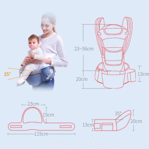 Porte-bébé ergonomique multi-porté 7685 e150a5